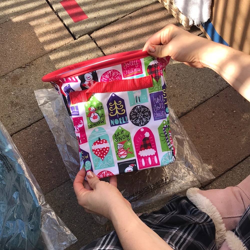 Thirty-One Mini Storage Bin Hello Holiday